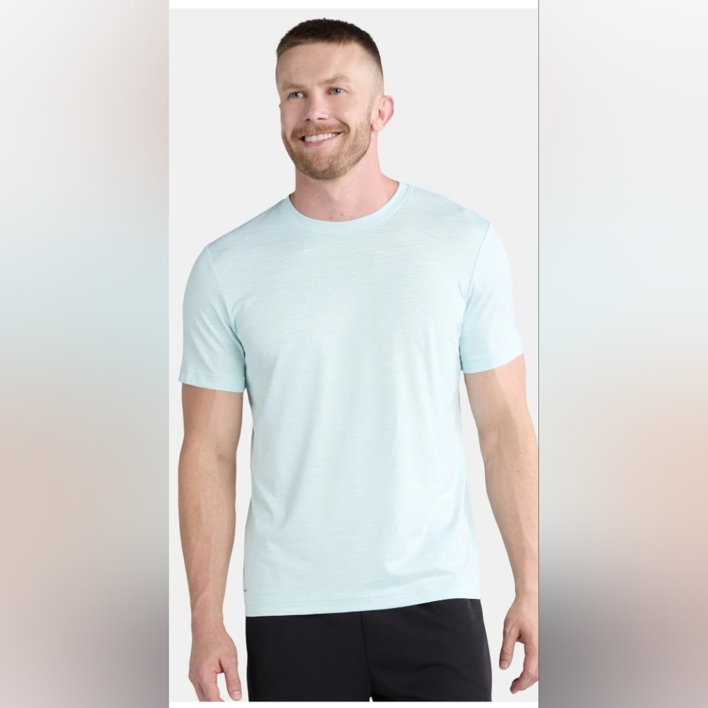 NWT Athletic Works DriWorks Size‎ 2XL Men’s Aqua Pullover Short Sleeve Shirt